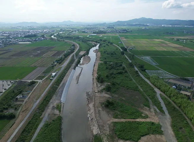 日野川河川改良工事